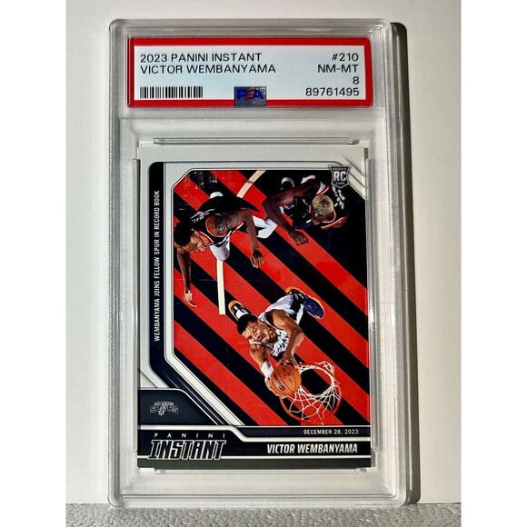 Victor Wembanyama 2023-24 Panini #210 NBA Rookie Basketball Card 1 of 3127 PSA 8 - Picture 1 of 2